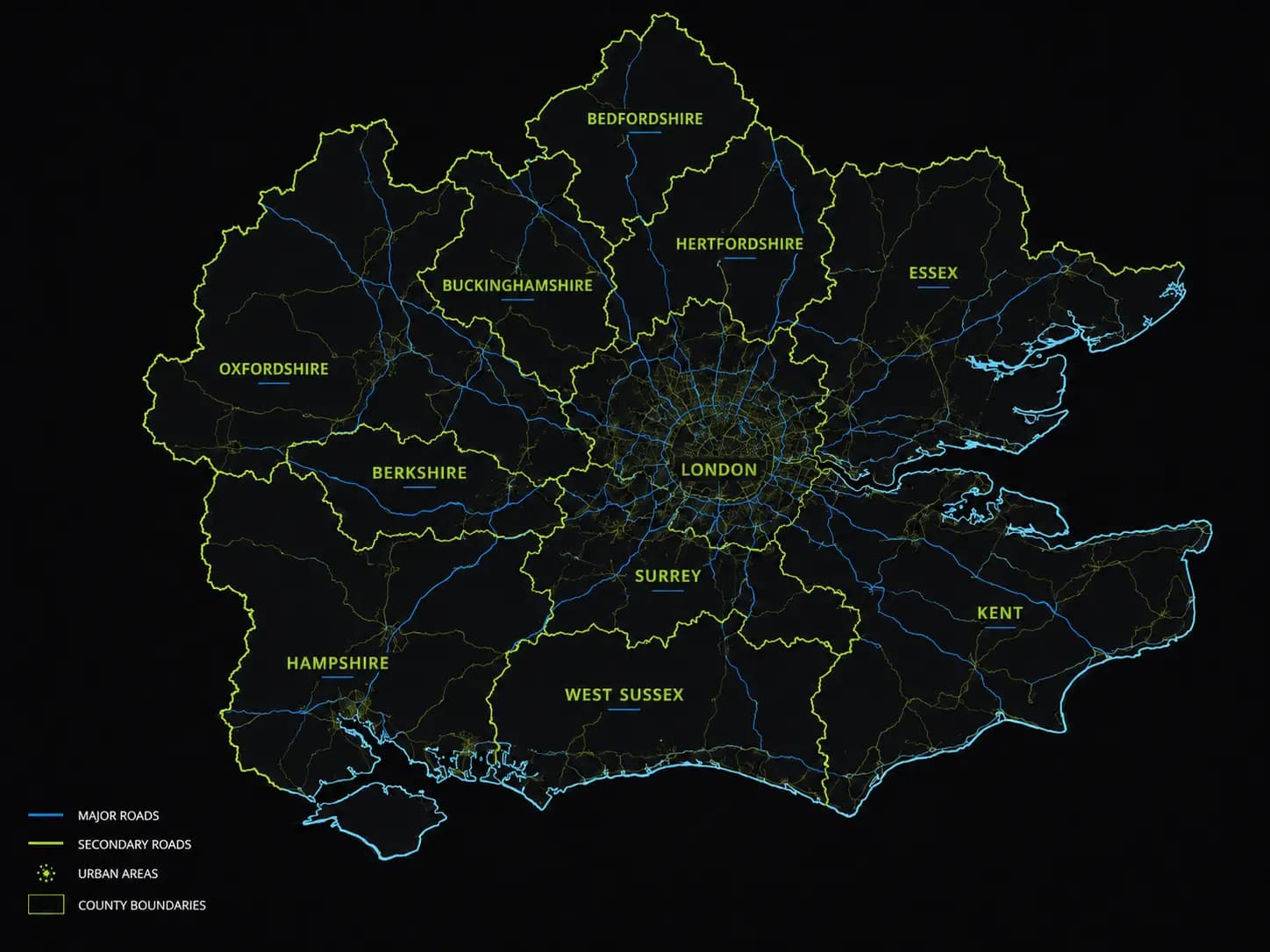 South East England Map